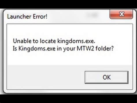 Can't Find Kingdoms.exe at all .